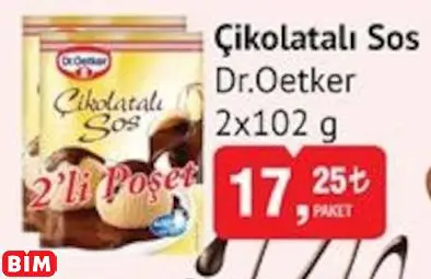 DR.OETKER ÇİKOLATALI SOS
